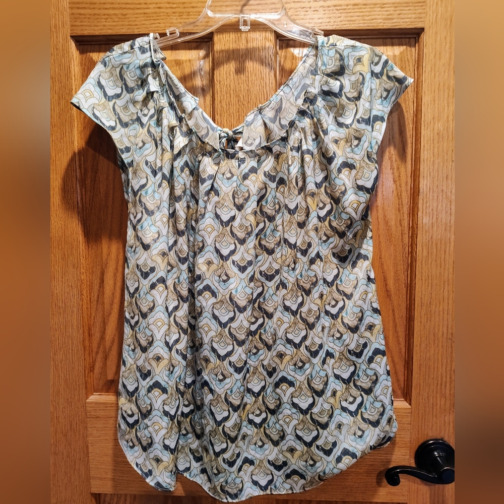 a:glow Maternity Stylish Patterned Women's Top, Size Large
